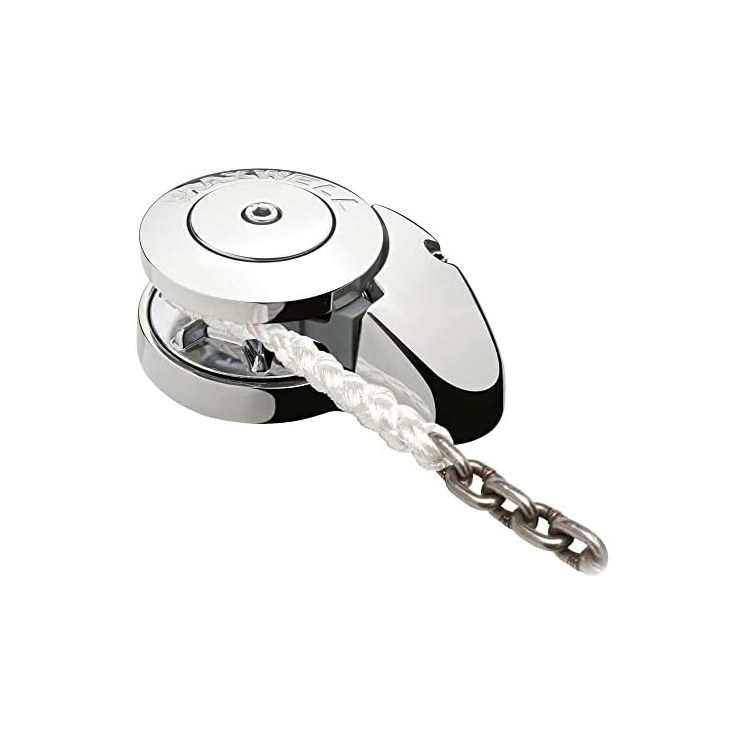 Maxwell RC6 12V Vertical Windlass (RC Series sub-1000W, marine-grade hard-anodized alloy gearbox, low-profile only, emergency free-fall activation lever standard)