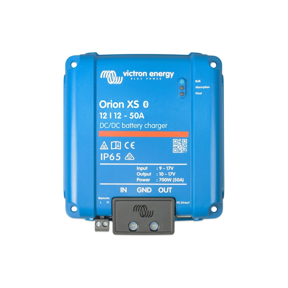Victron Energy Orion XS 12/12-50 Smart DC-DC Battery Charger (Bluetooth, fully configurable 10 to 50A output, IP65 sealed, 700W, ASIN B0CWYWQGBF)