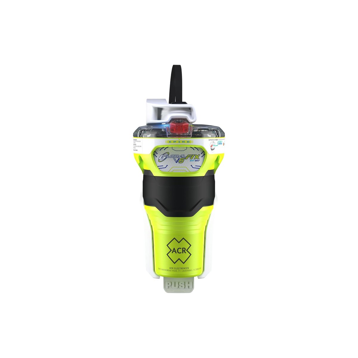 ACR GlobalFix V6 GPS EPIRB (406 MHz Cospas-Sarsat EPIRB with GPS and Return Link Service, NFC app, no AIS, available Category 1 or Category 2, ASIN B0C9P531LZ)
