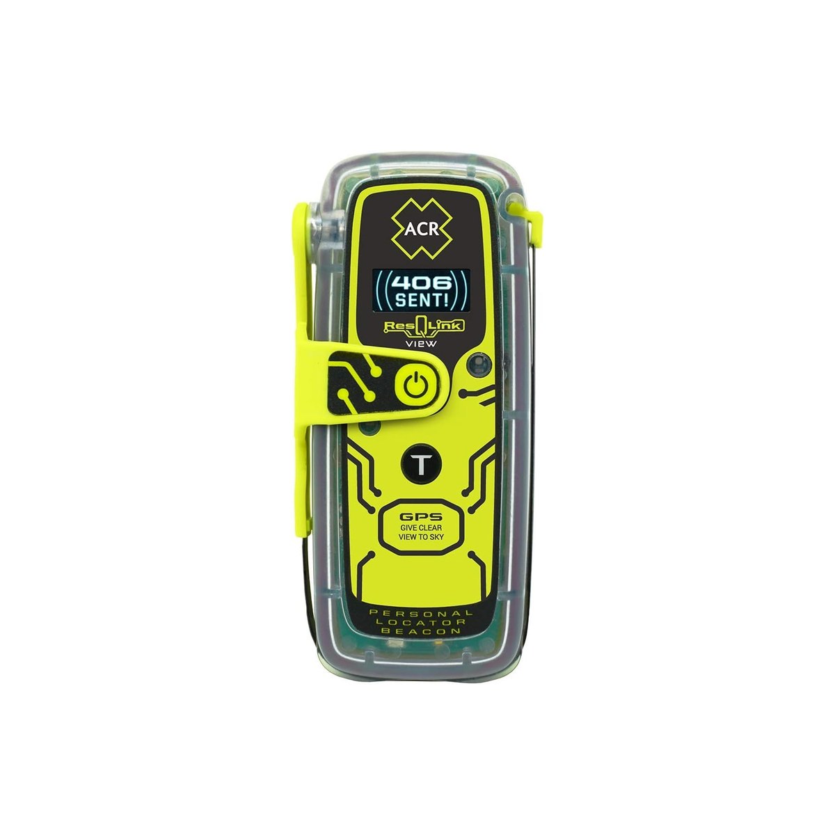 ACR ResQLink View PLB (PLB-425, 406 MHz Cospas-Sarsat personal locator beacon with a digital display, buoyant, 5-year battery, 28-hour operation, registered to the person, ASIN B07PPJGFKK)