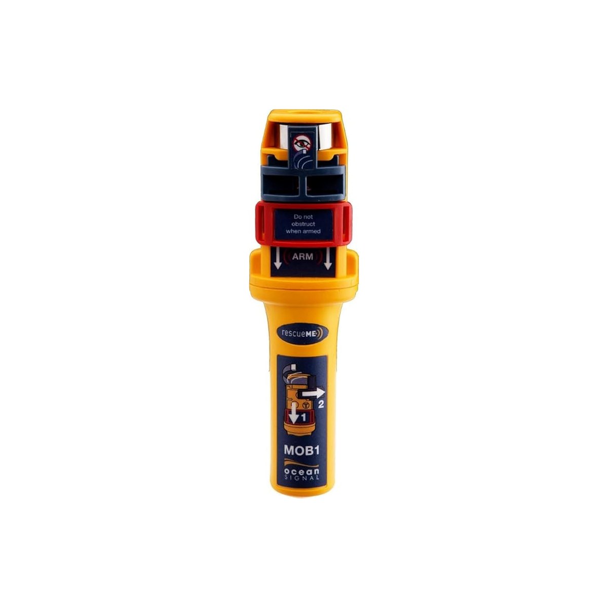 Ocean Signal rescueME PLB1 (406 MHz Cospas-Sarsat personal locator beacon, 66-channel GPS, 7-year battery, 24-plus-hour transmit, retractable antenna, spring-flap button cover, registered to the person, ASIN B00T0UPYGQ)