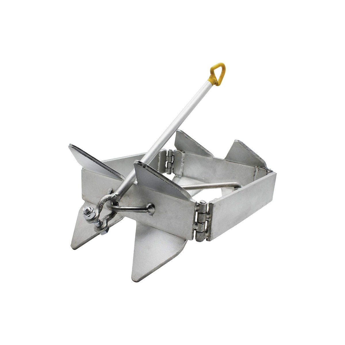 Extreme Max 3006.6652 BoatTector Zinc-Plated Cube Anchor, 19 lb (pontoon and lake-boat day anchor for soft mud only)