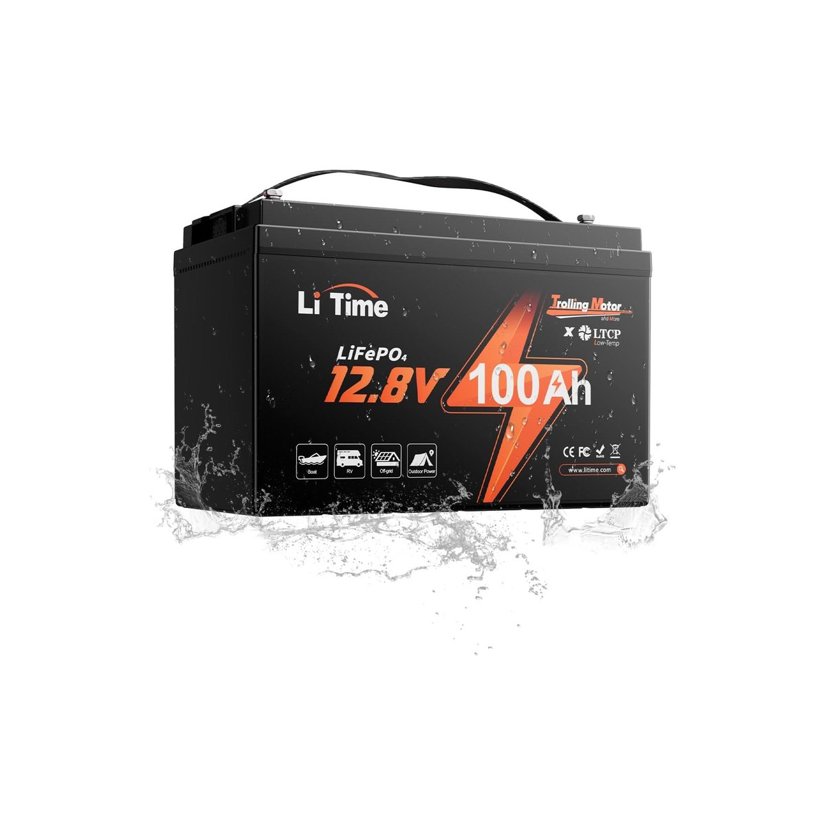 LiTime 12V 100Ah Group 31 LiFePO4 (the lithium runner-up with Bluetooth BMS and no documented safety issues at the SKU)