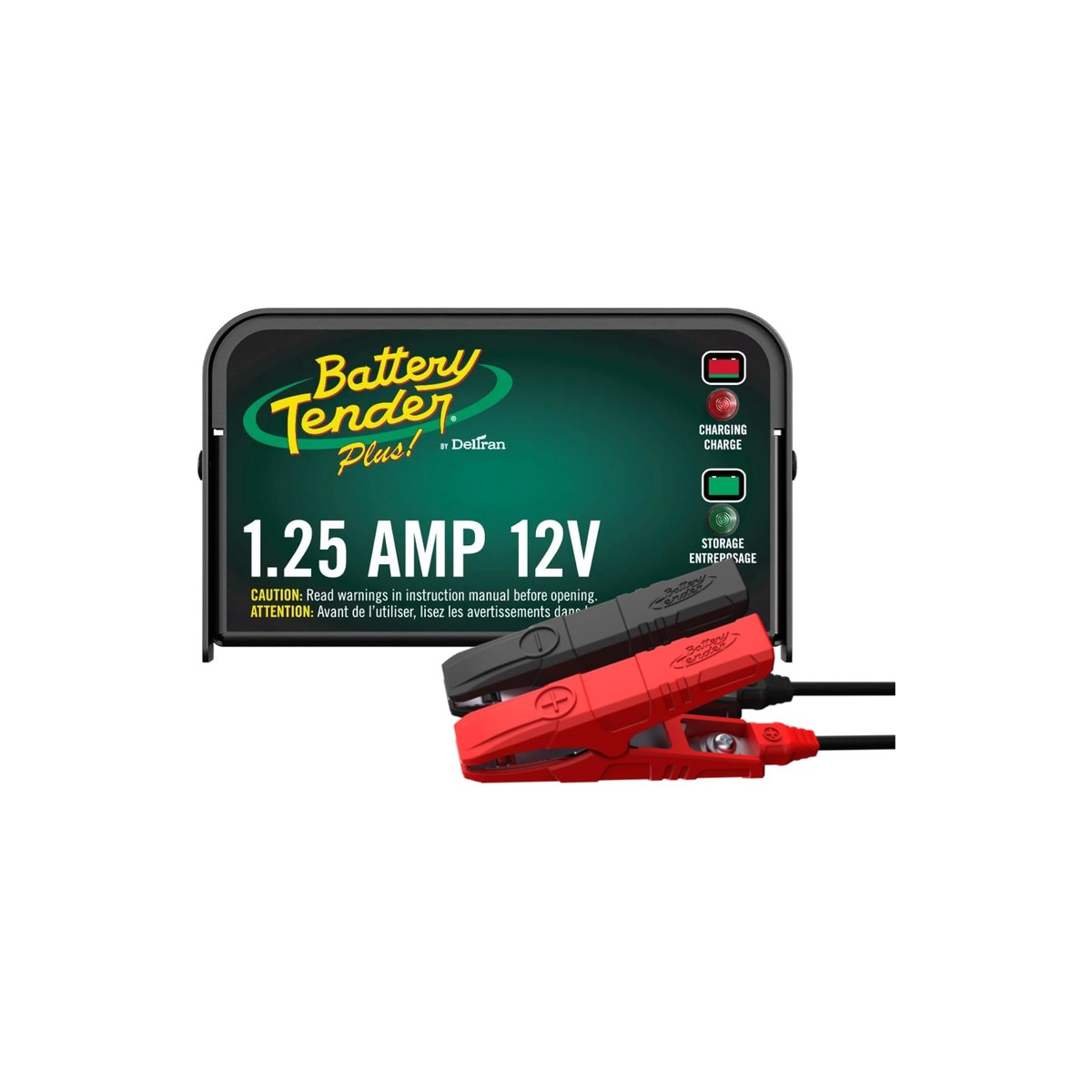 Battery Tender Plus 12V 1.25A 4-Step Smart Battery Charger and Maintainer (Winter Storage for AGM and flooded starting batteries on the hard)