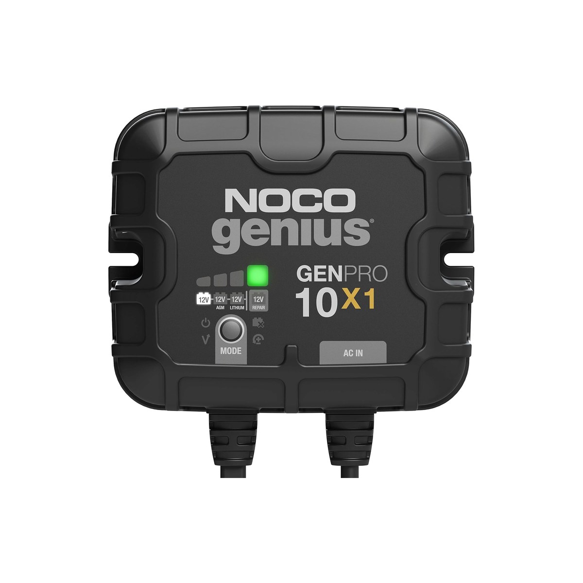 NOCO Genius GENPRO10X1 1-Bank 10A Onboard Battery Charger (12V Waterproof Marine Charger with Overcharge Protection and Temperature Compensation, the volume seller in the onboard marine charger category)