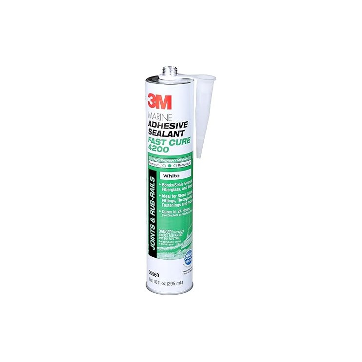 3M Marine Adhesive Sealant 4200 Fast Cure, White, 295 mL