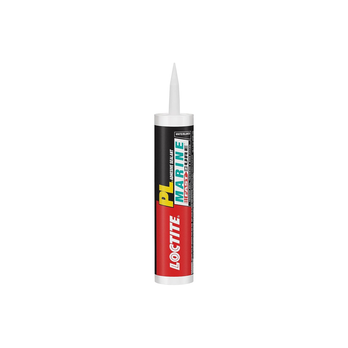 Loctite PL Marine Fast Cure Adhesive Sealant, White, 10 fl oz