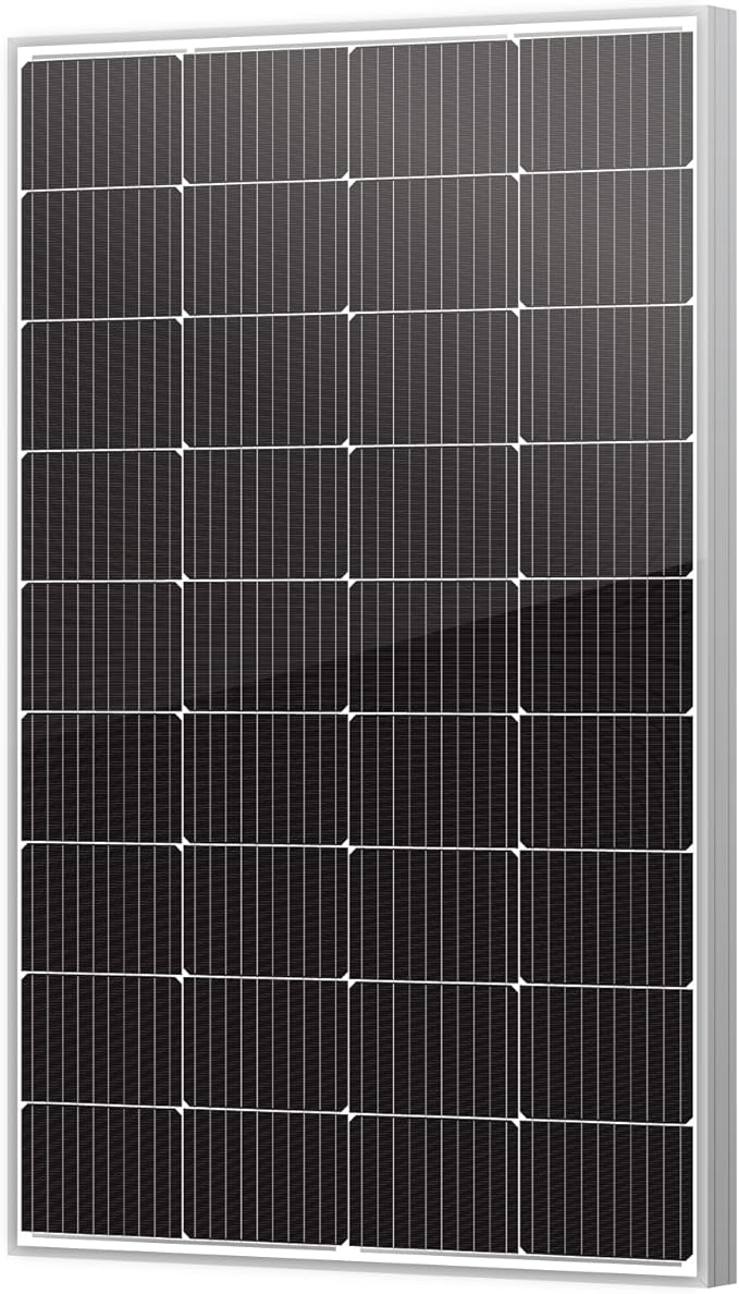 Newpowa 10BB Cell 200W Monocrystalline 12V Solar Panel (anodized aluminum frame, IP65 junction box, RV Marine Boat Off-Grid use case, ASIN B07VBL7XKV)