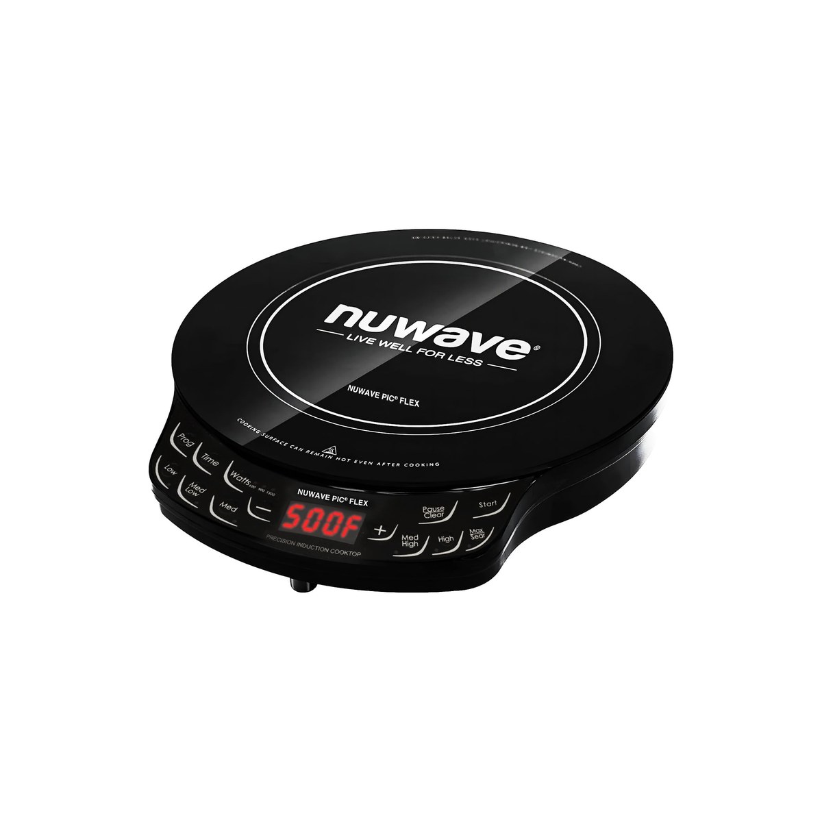 NuWave Flex Precision Portable Induction Cooktop, Single Burner, 3 Wattage Settings 600/900/1300W, 45 Temperatures (ASIN B01AV7JW2S)