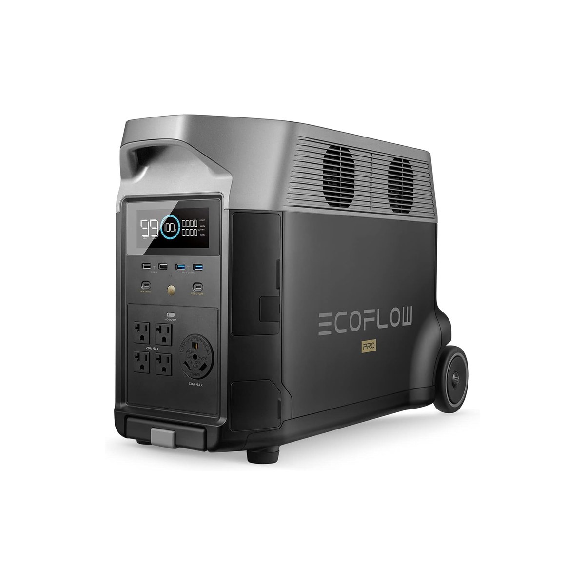 EcoFlow Delta Pro (3,600Wh LiFePO4, 3,600W, ASIN B0C1Z4GLKS)