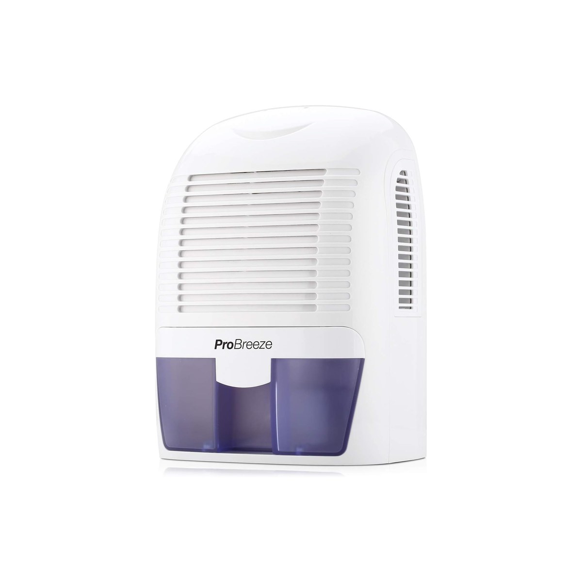 Pro Breeze Electric Mini Dehumidifier (thermo-electric / Peltier, ~250 sq ft, near-silent, low draw, 52 oz tank, auto shut-off, ASIN B01HXVUT7C)