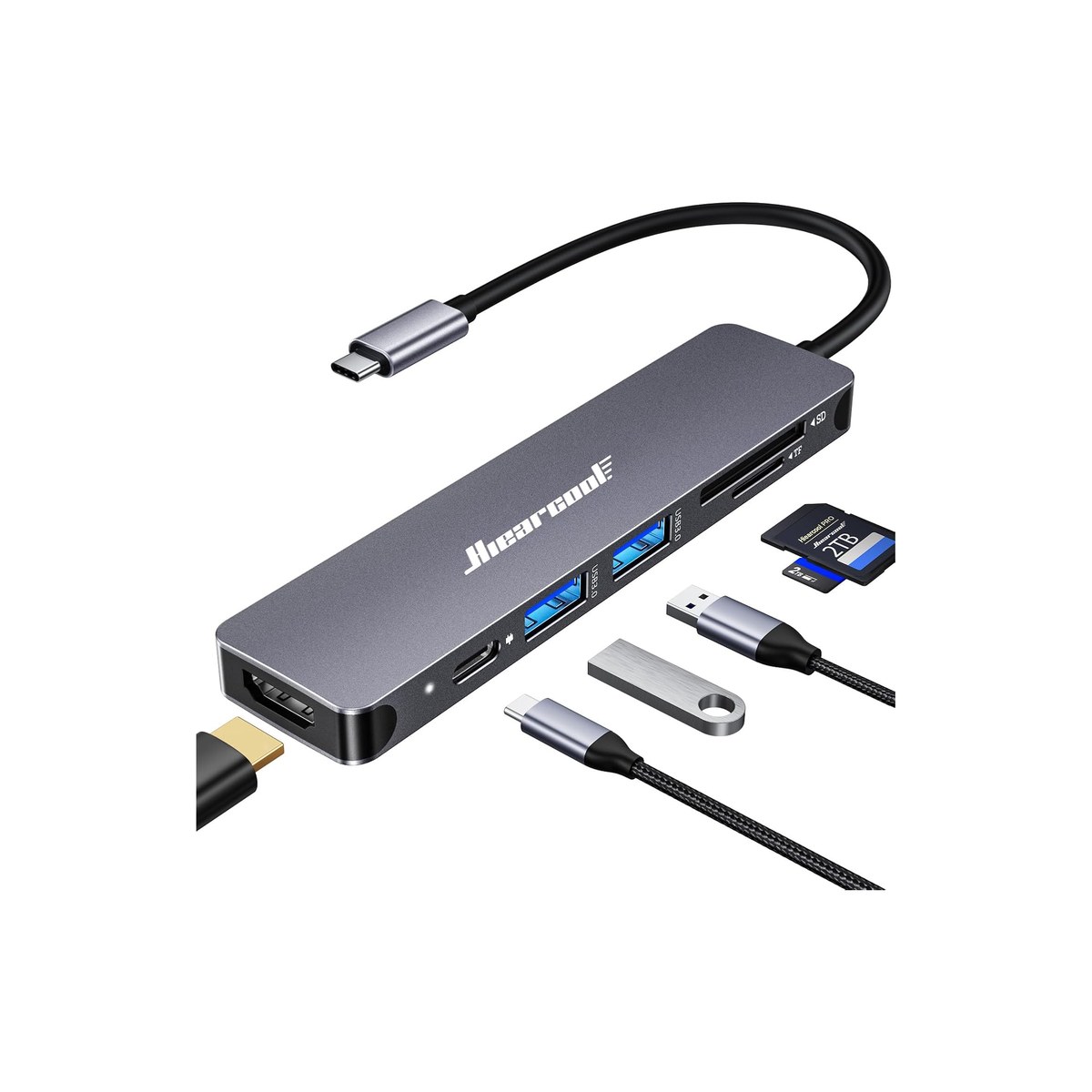 Hiearcool 7-in-1 USB-C Hub